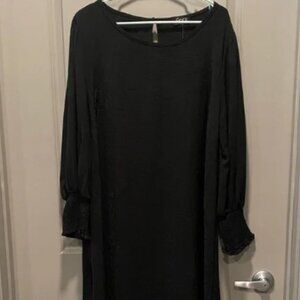 Elegant Black Long Sleeve Dress